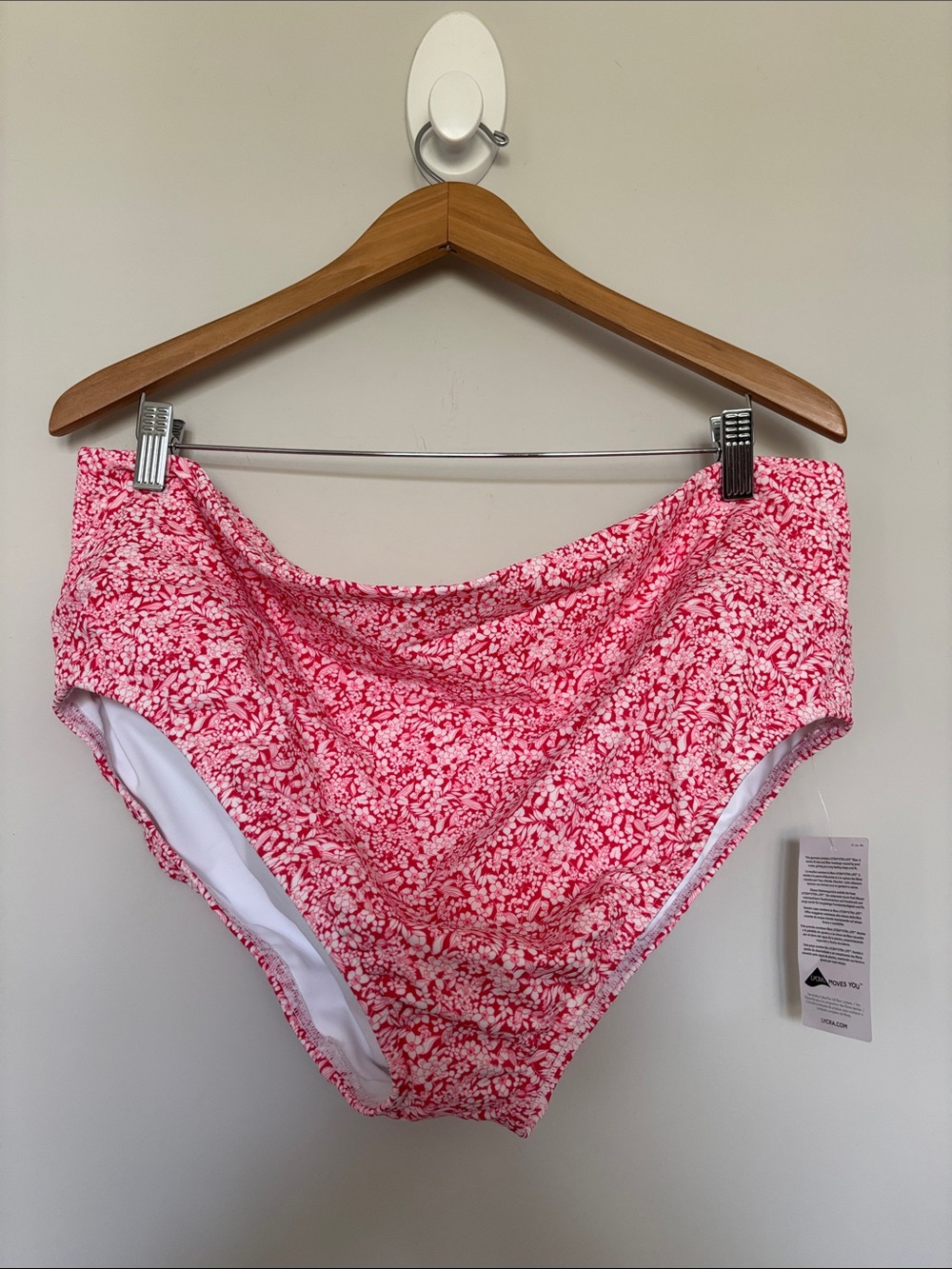 Lands’ End Floral Bikini Bottom Sz 20W NWT